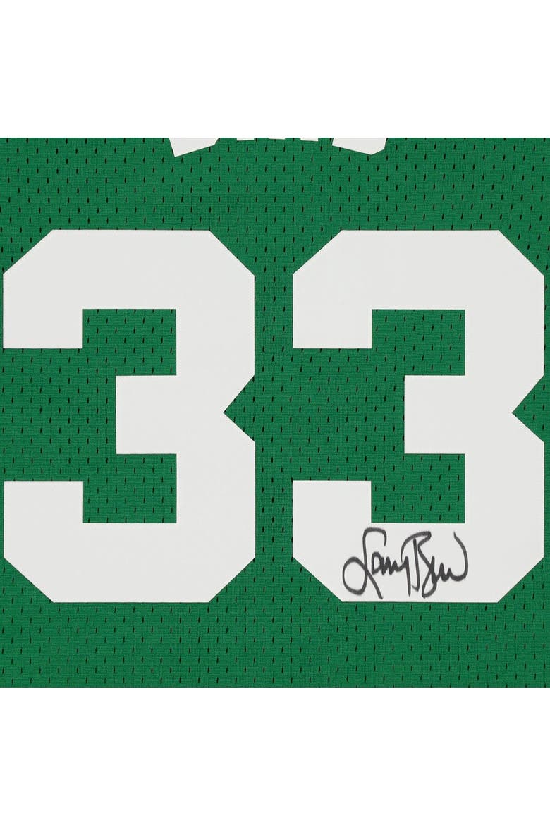 Larry Bird Boston Celtics Autographed Green Mitchell & Ness Swingman Jersey, Alternate, color, Green