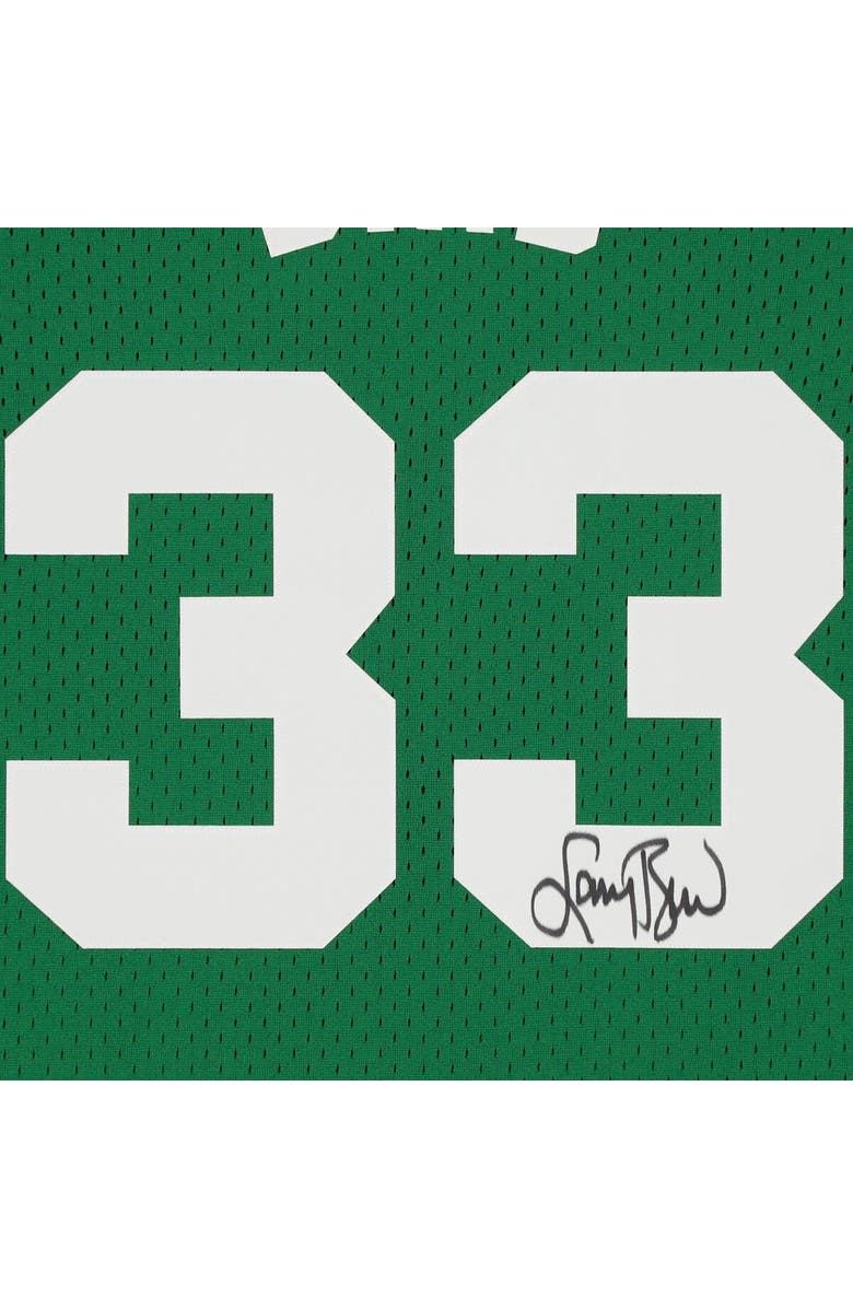 FANATICS AUTHENTIC Larry Bird Boston Celtics Autographed Green Mitchell & Ness Swingman Jersey, Alternate, color,
