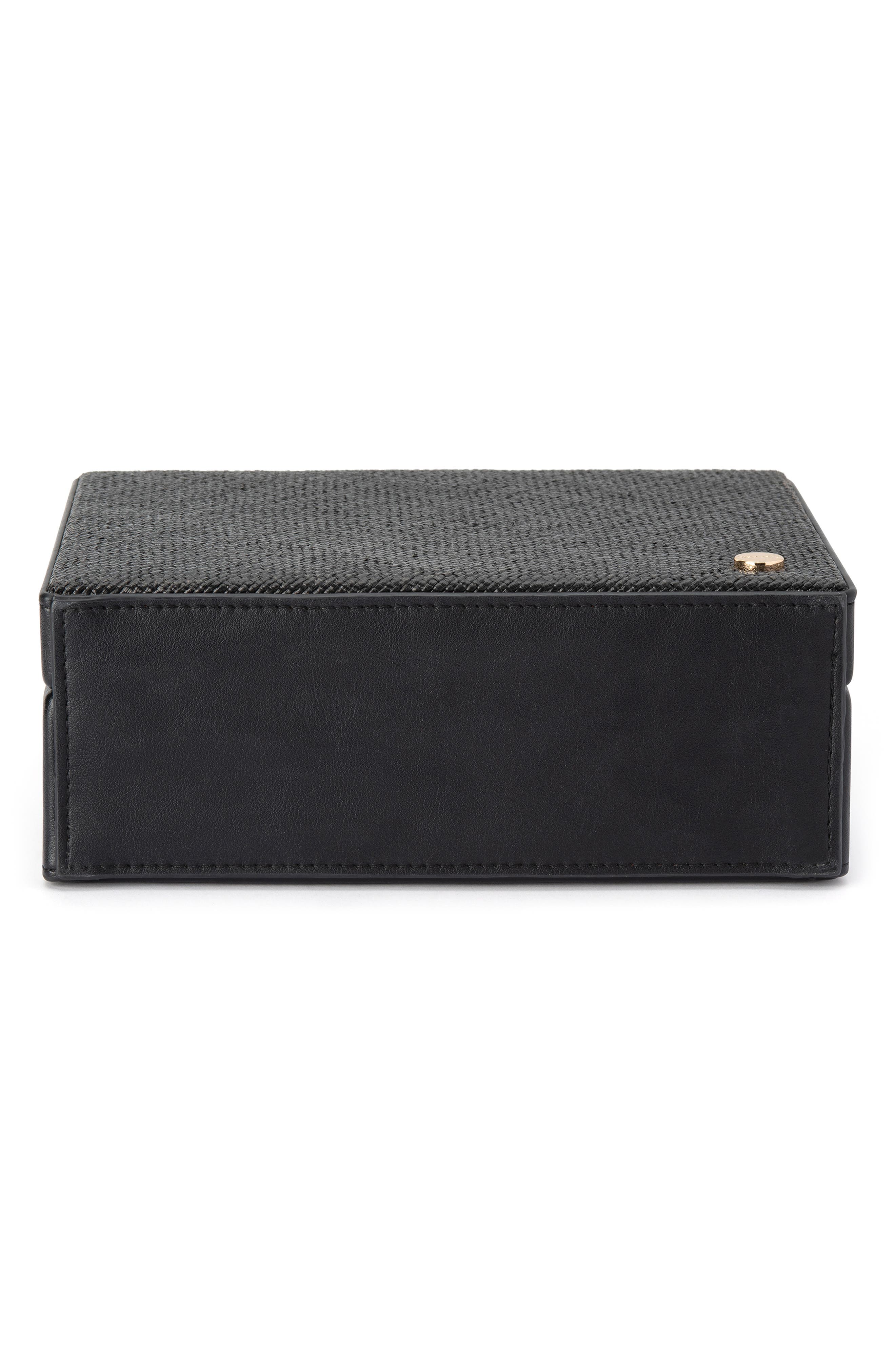 Olga Berg Georgia Straw Woven Clutch, Alternate, color, 