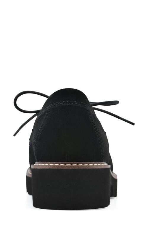 White Mountain Footwear Gino Lug Sole Loafer In Black