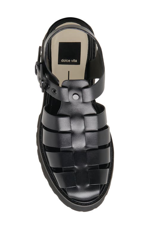 Dolce Vita Lasly Platform Fisherman Sandal In Black