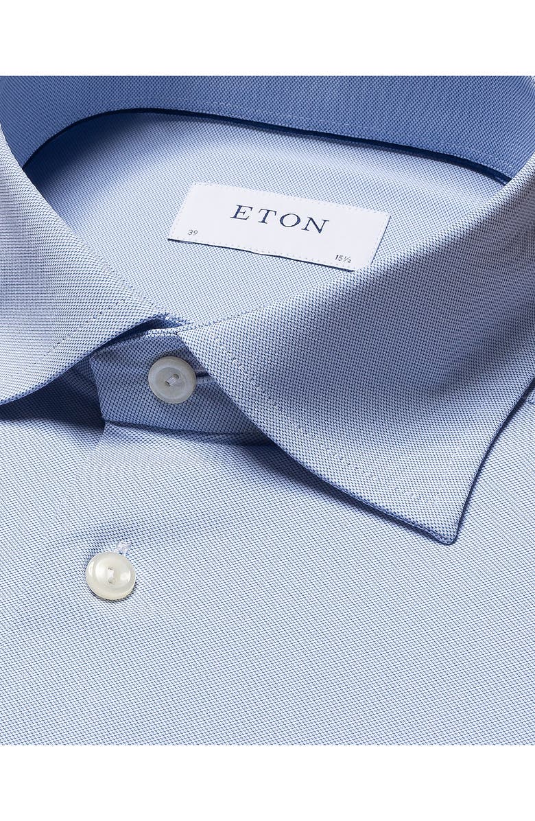 Eton Micro Pattern Four-Way Stretch Dress Shirt, Alternate, color,