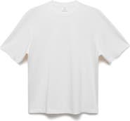 MANGO Relaxed Fit Solid Cotton T-Shirt