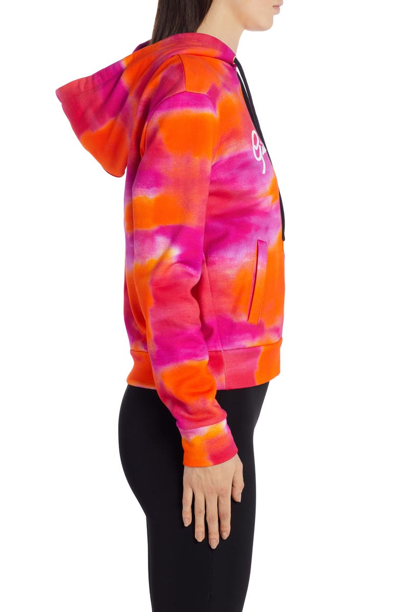 Versace Tie Dye Gianni Signature Hoodie, Alternate, color, 