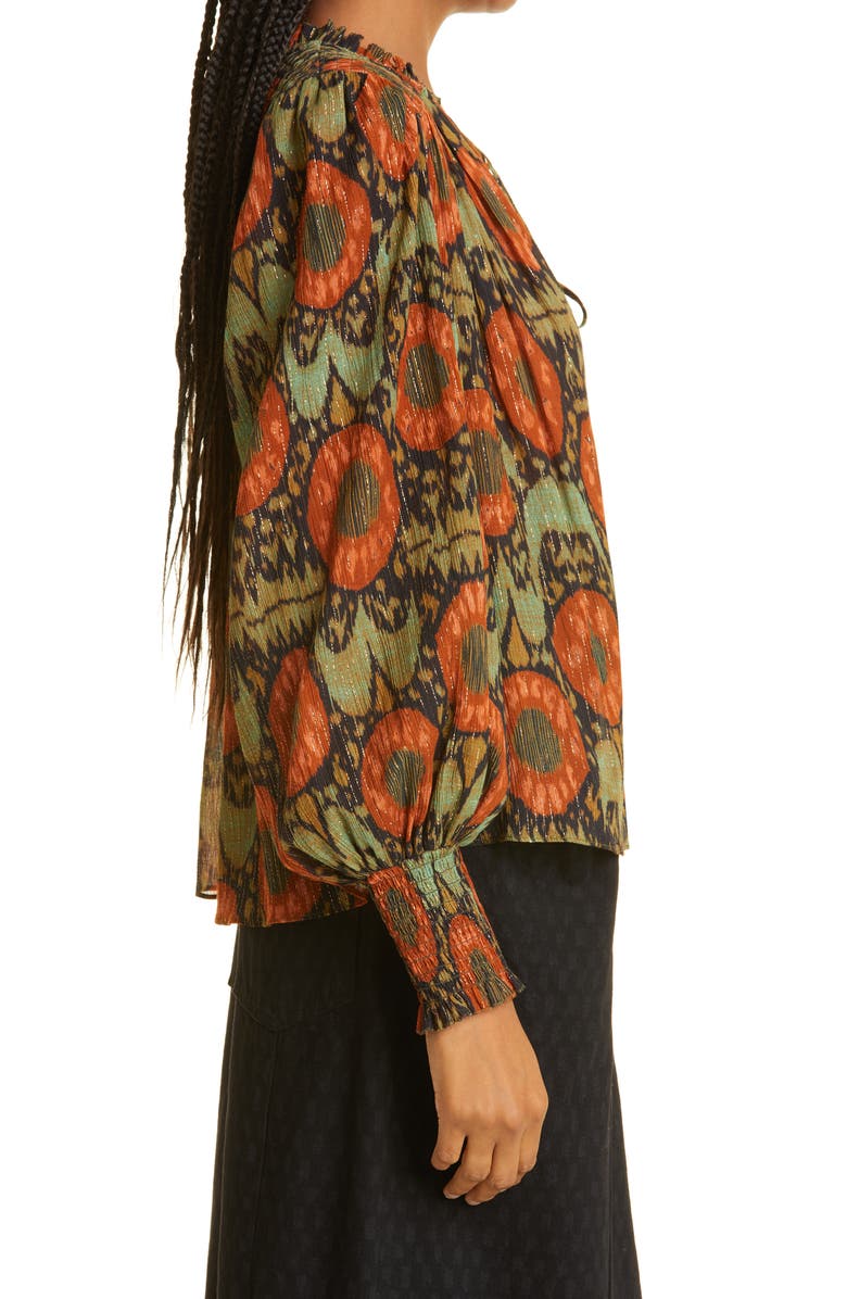 Ulla Johnson Anita Blouse, Alternate, color, Nocturne