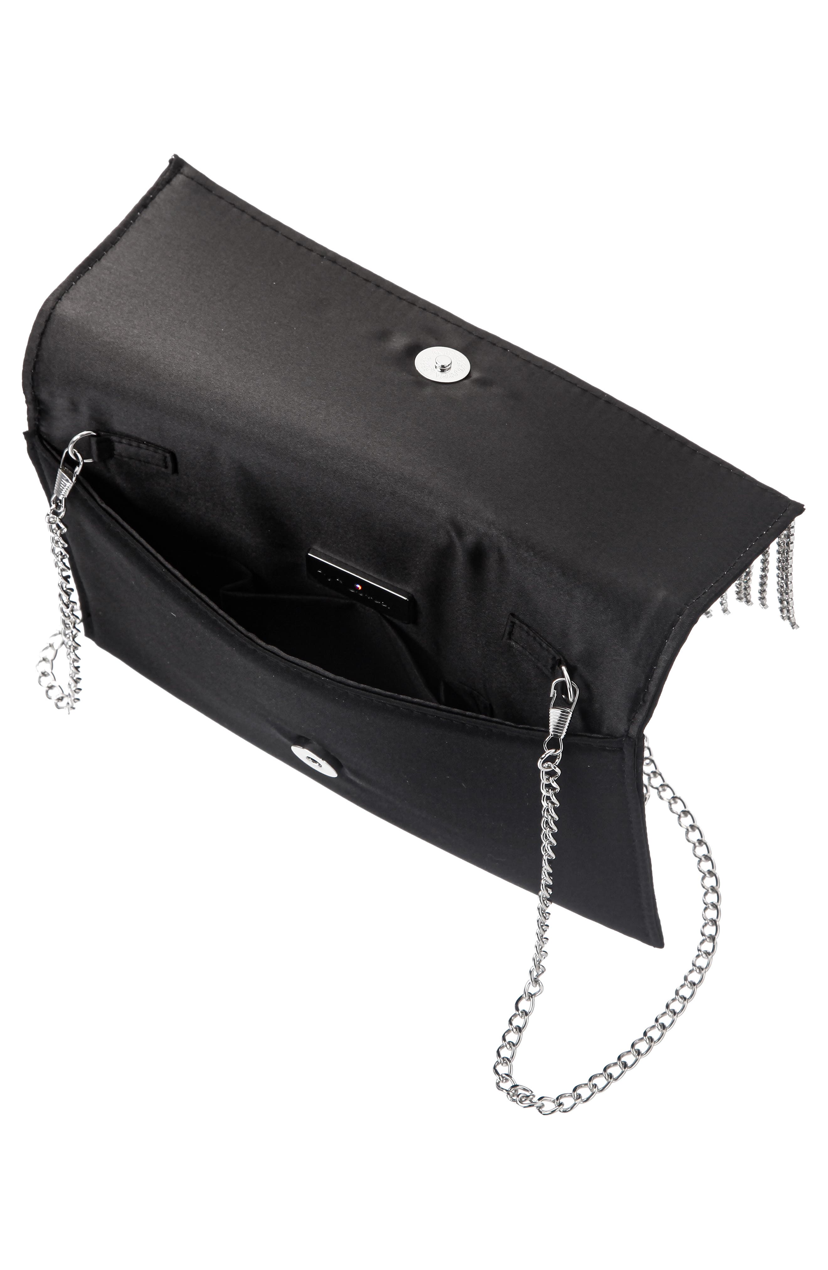 Nina Carma Fringe Clutch, Alternate, color, 