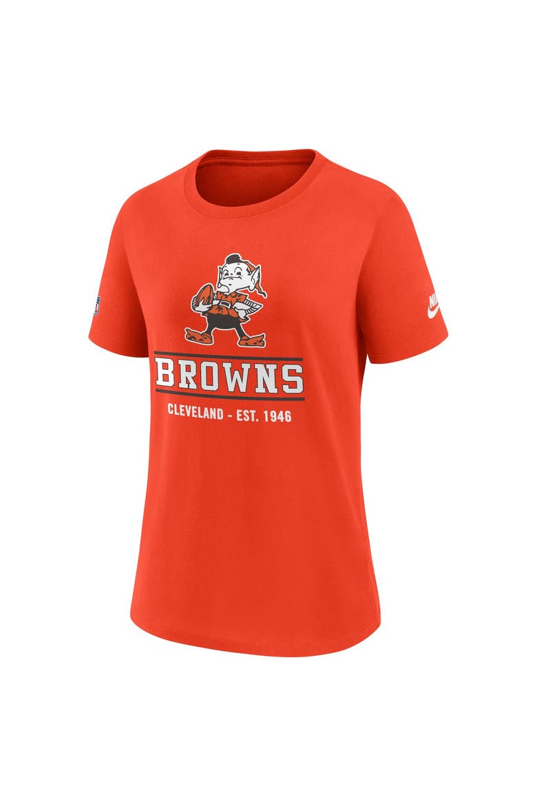 Women's Nike Orange Cleveland Browns Sideline Alt Dri-FIT T-Shirt, Alternate, color, Orange