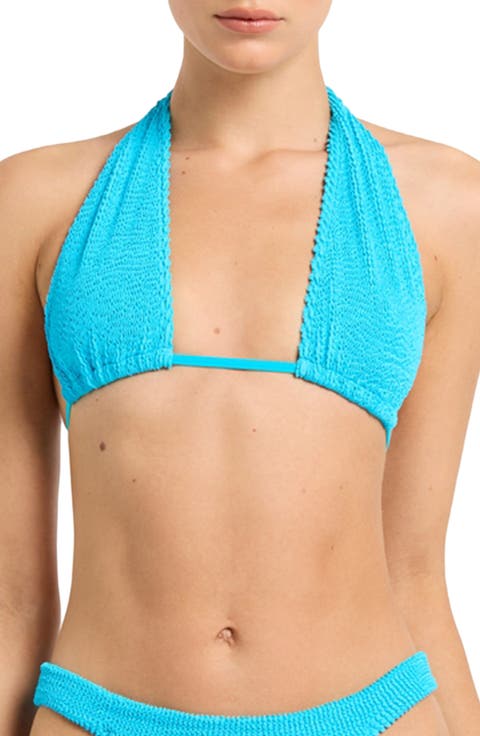 Jean Triangle Bikini Top