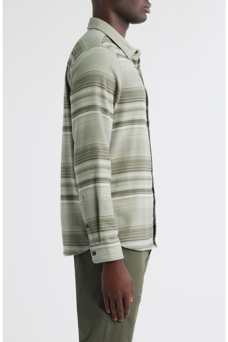 SeaWool Flannel Button-Up Shirt, Alternate, color, SAGEBRUSH STRIPE
