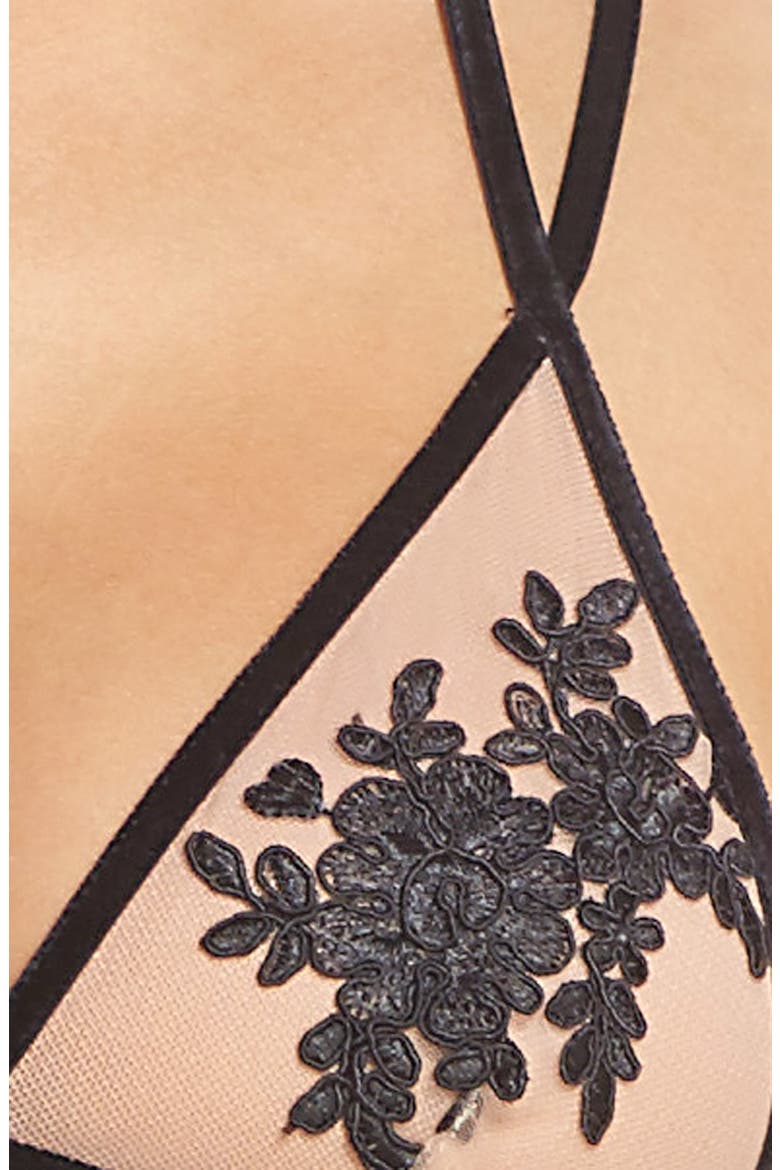 Noemi Strappy Bralette, Alternate, color, NOIR