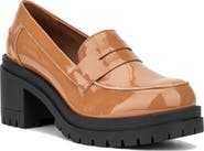 NEW YORK AND COMPANY Penni Croc Embossed Platform Loafer