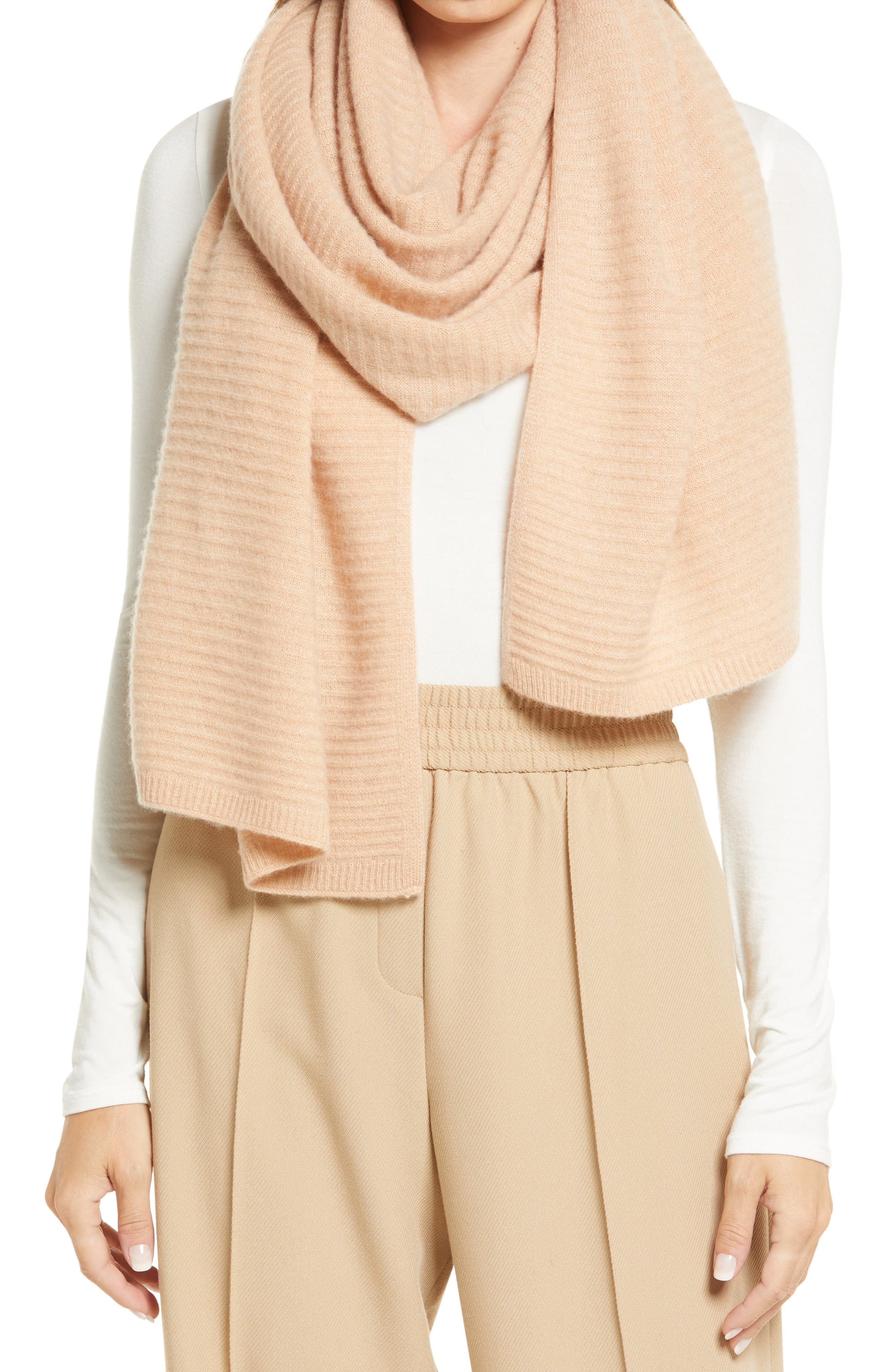 Nordstrom Cashmere Rib Scarf