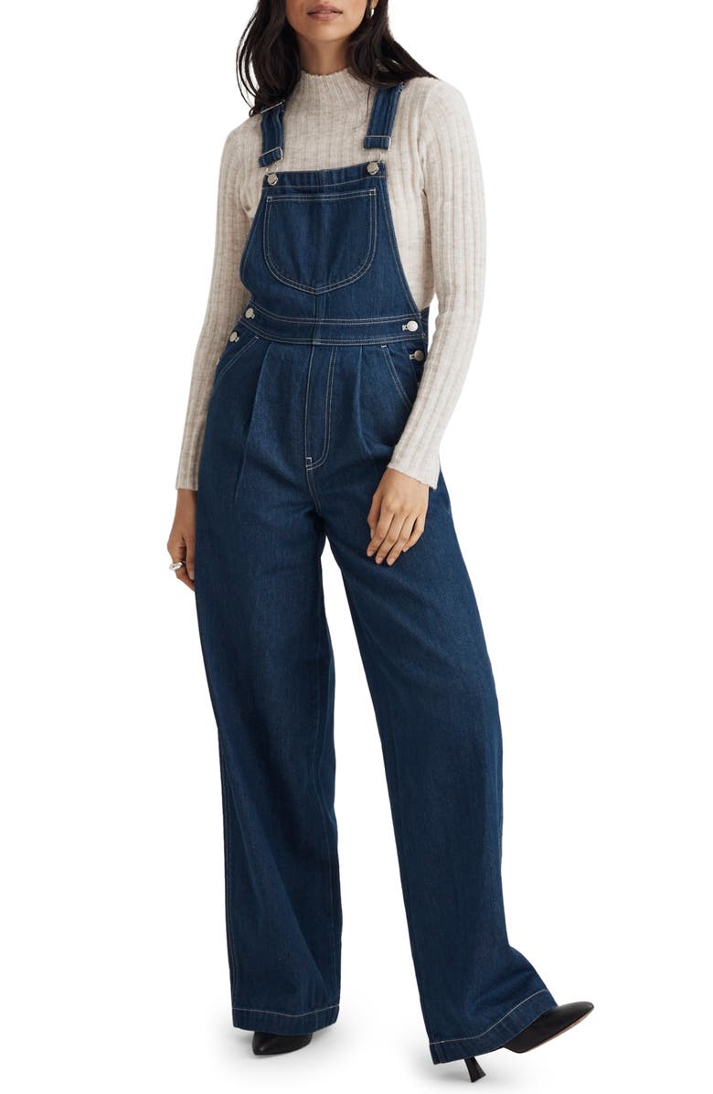 Madewell Superwide-Leg Overalls, Main, color,
