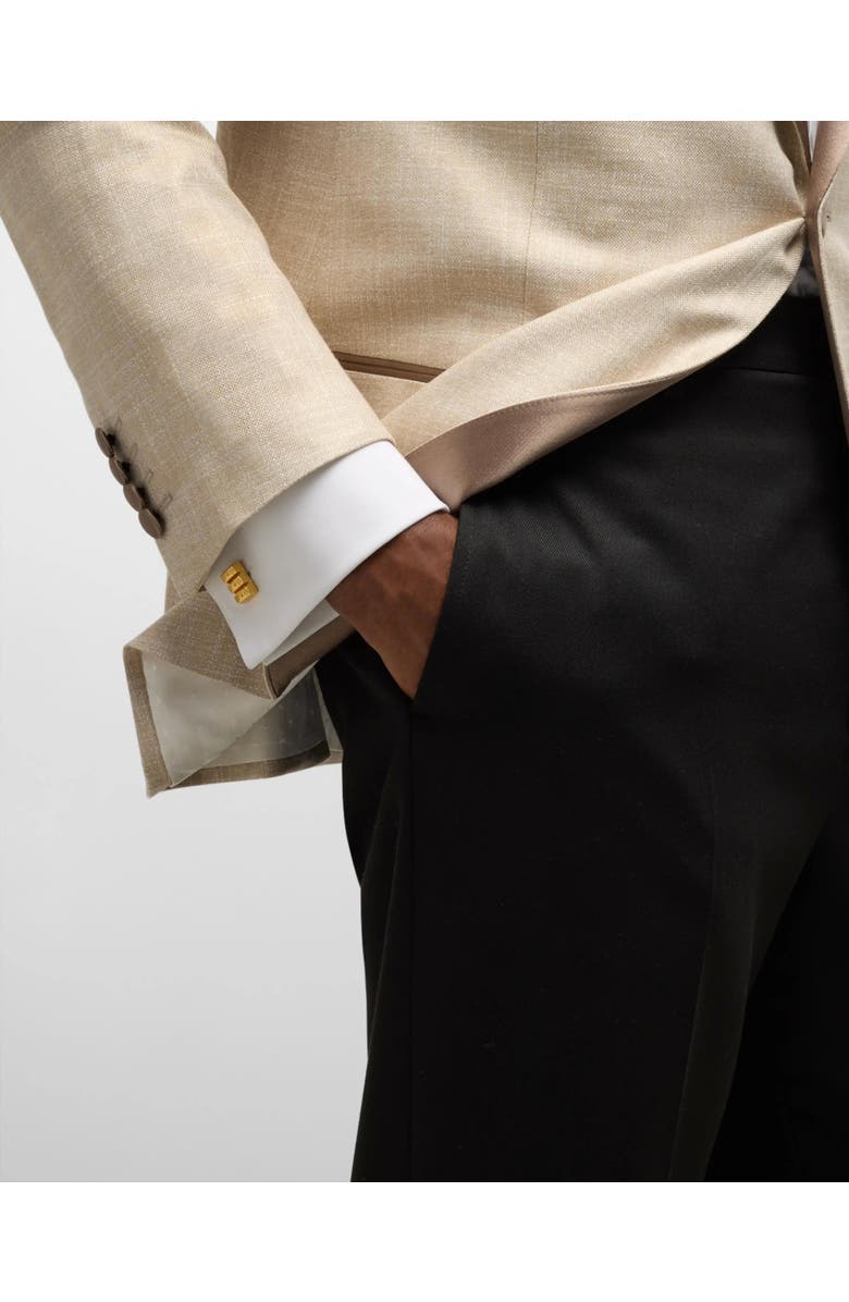 Jan Leslie Gold Bullion Bar Vermeil Sterling Silver Cufflinks I Jan Leslie, Alternate, color, Gold