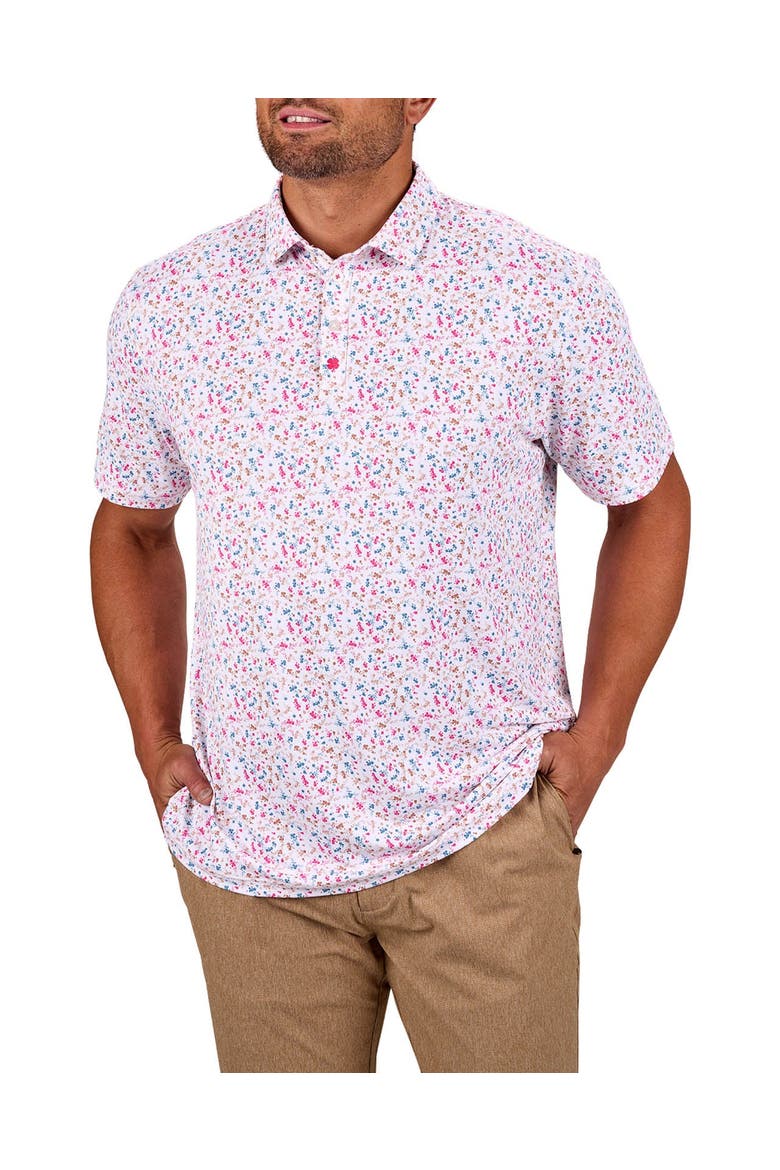 Raspberry Smash Polo, Main, color, White Multi