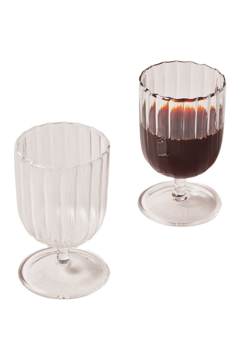 Kira Stemware Chalice - Set of 4, Alternate, color, Clear