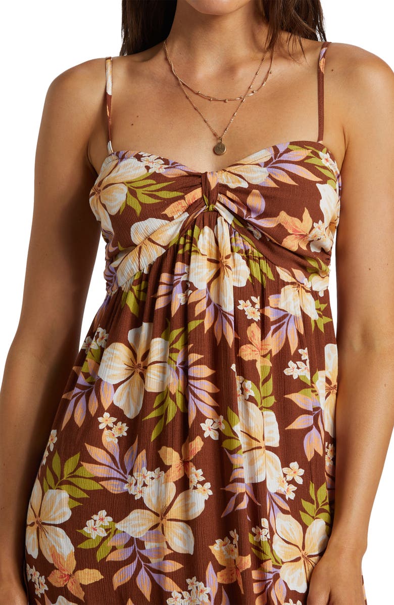 Billabong Daybreak Floral Midi Sundress, Alternate, color, 