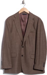 Brooks Brothers Houndstooth Check Wool & Cotton Sport Coat