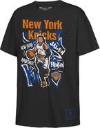 Mitchell & Ness Youth Outerstuff Jalen Brunson Black New York Knicks Chalked Up Player Name & Number T-Shirt