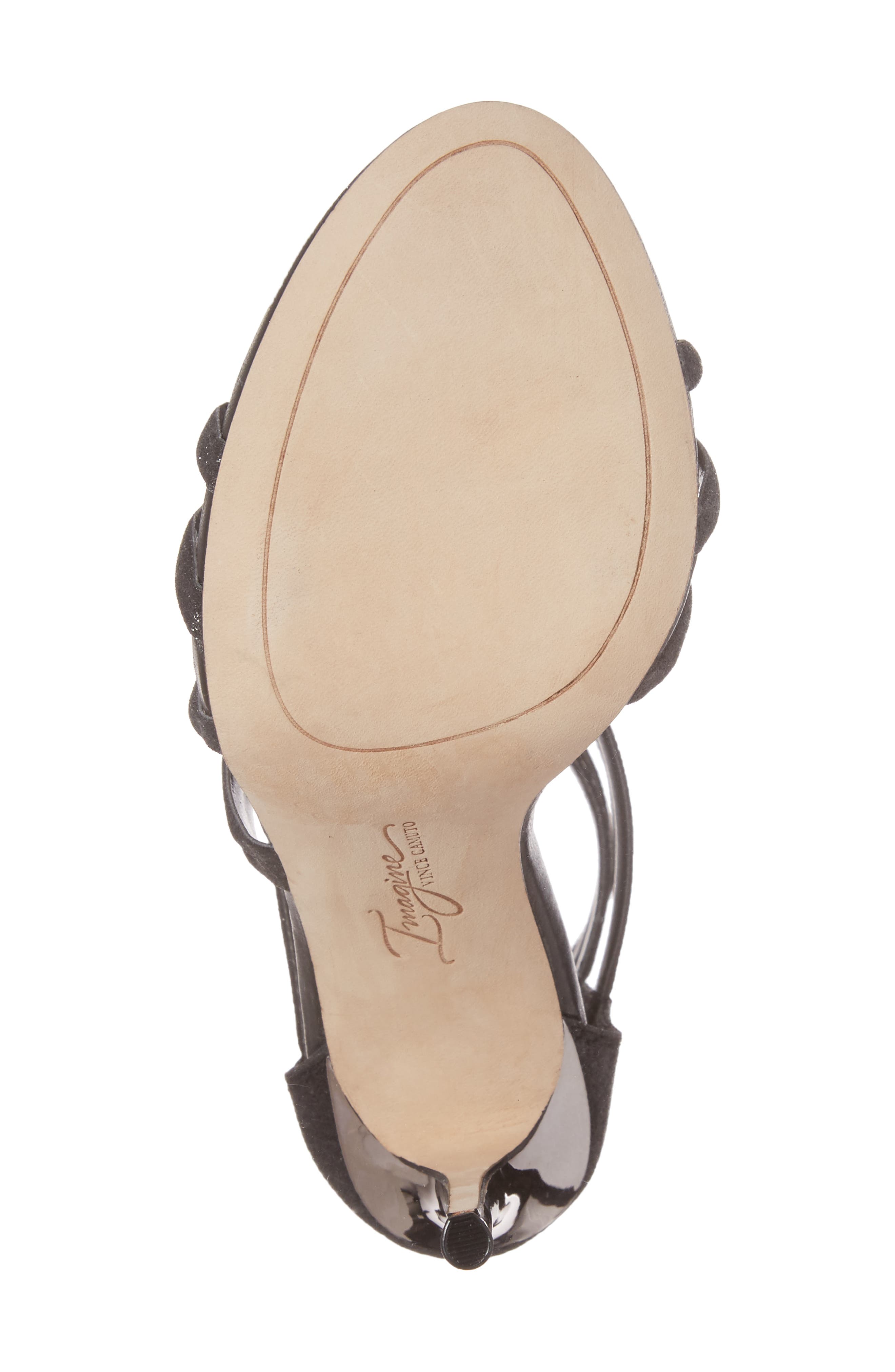 Daisi Sandal, Alternate, color, BLACK FABRIC