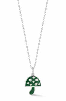 GLAZE JEWELRY Mushroom Pendant Necklace