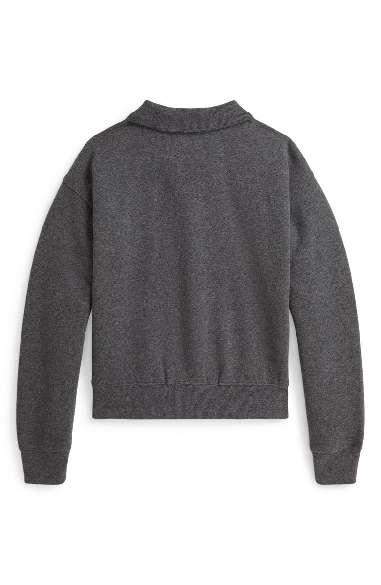 Polo Ralph Lauren Kids' Graphic Polo Sweatshirt, Alternate, color, Medium Flannel Heather