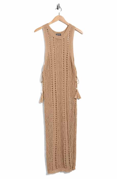 BCBG Lurex Knit Swim Coverup Dress