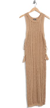 BCBG Lurex Knit Swim Coverup Dress