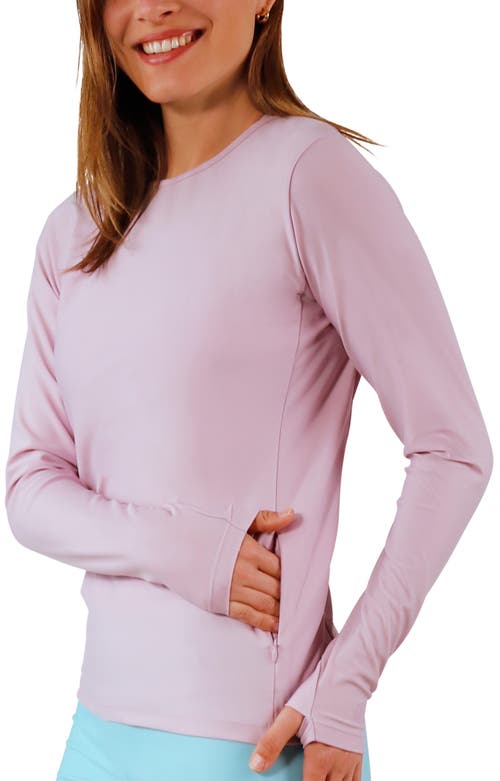 Uv Skinz Ls Crew Sun & Swim Shirt In Pink