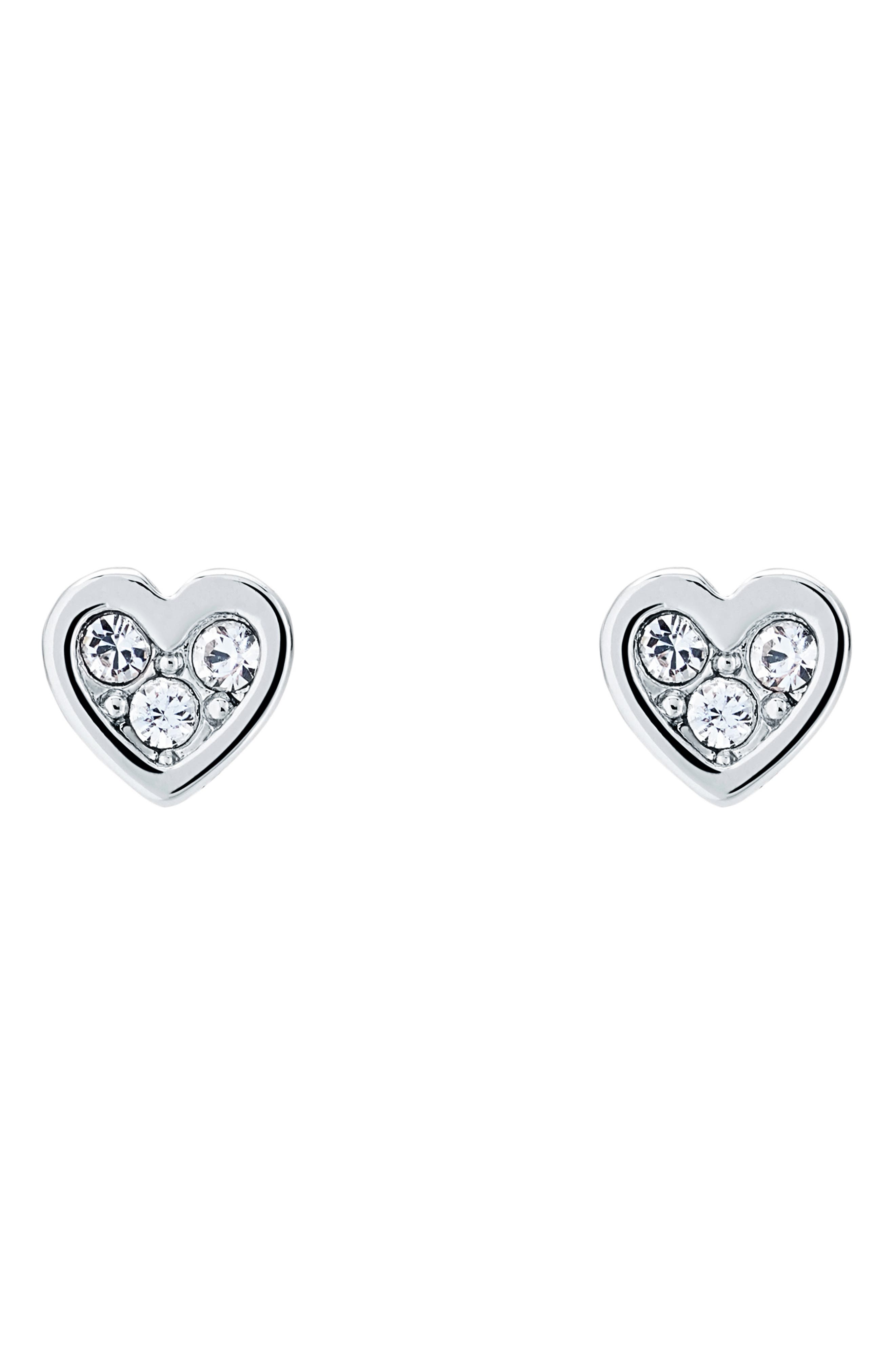 Neena Nano Heart Stud Earrings