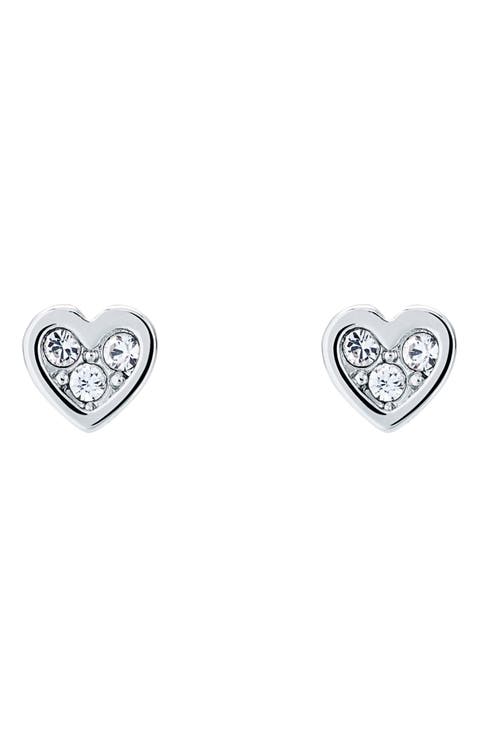 Neena Nano Heart Stud Earrings