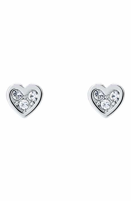 Neena Nano Heart Stud Earrings