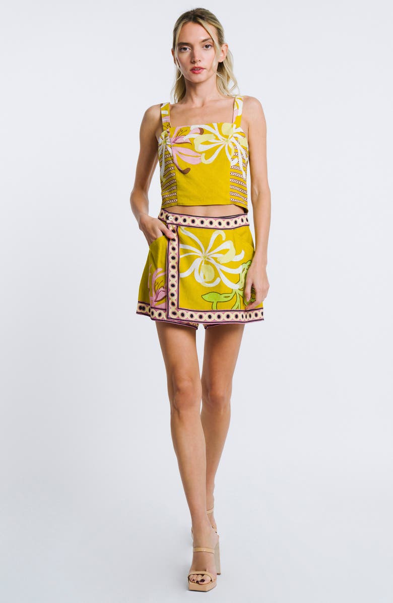 CIEBON Elara Linen Blend Miniskort, Alternate, color, 