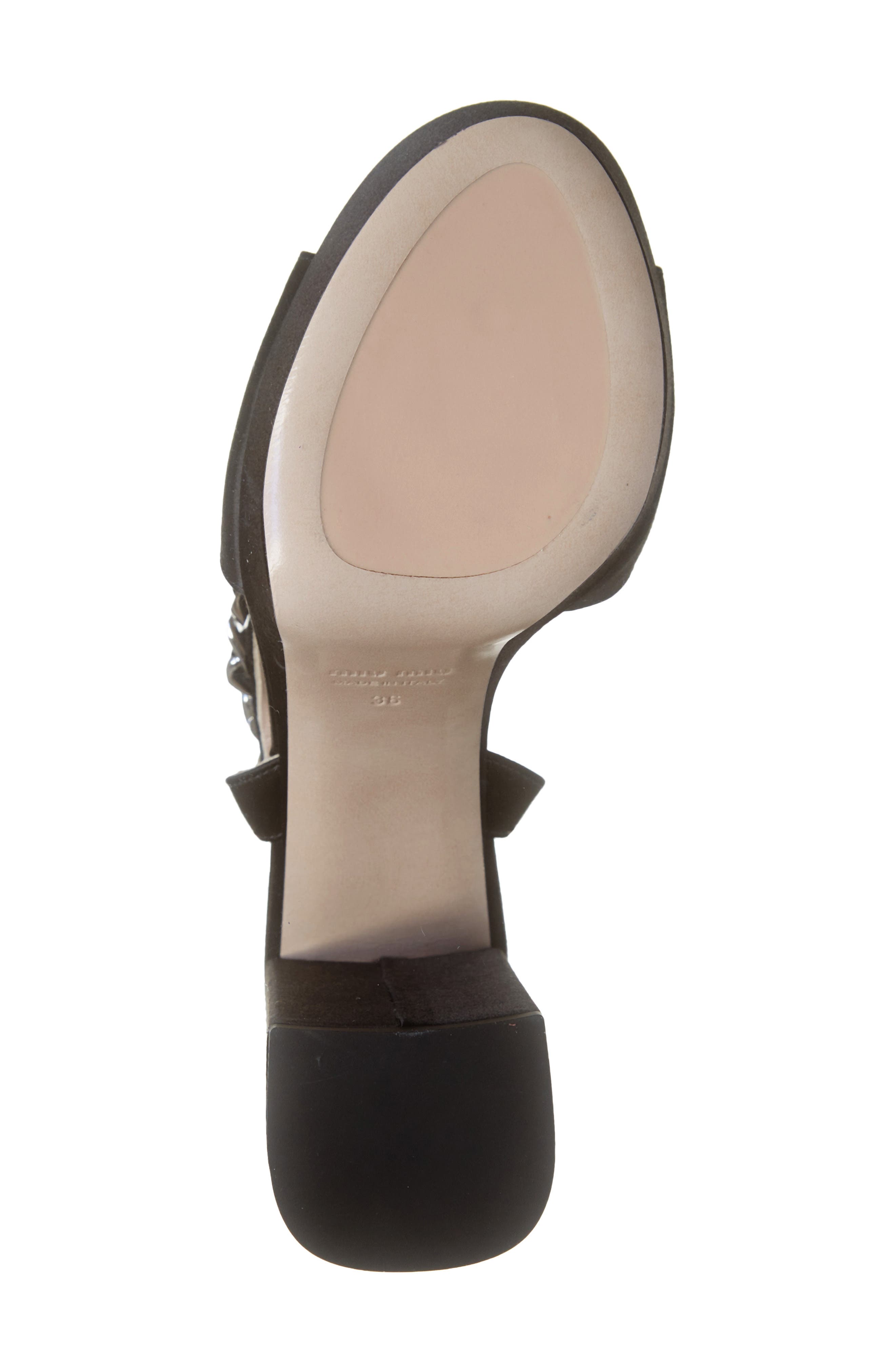 Miu Miu Chain Platform Sandal, Alternate, color, 