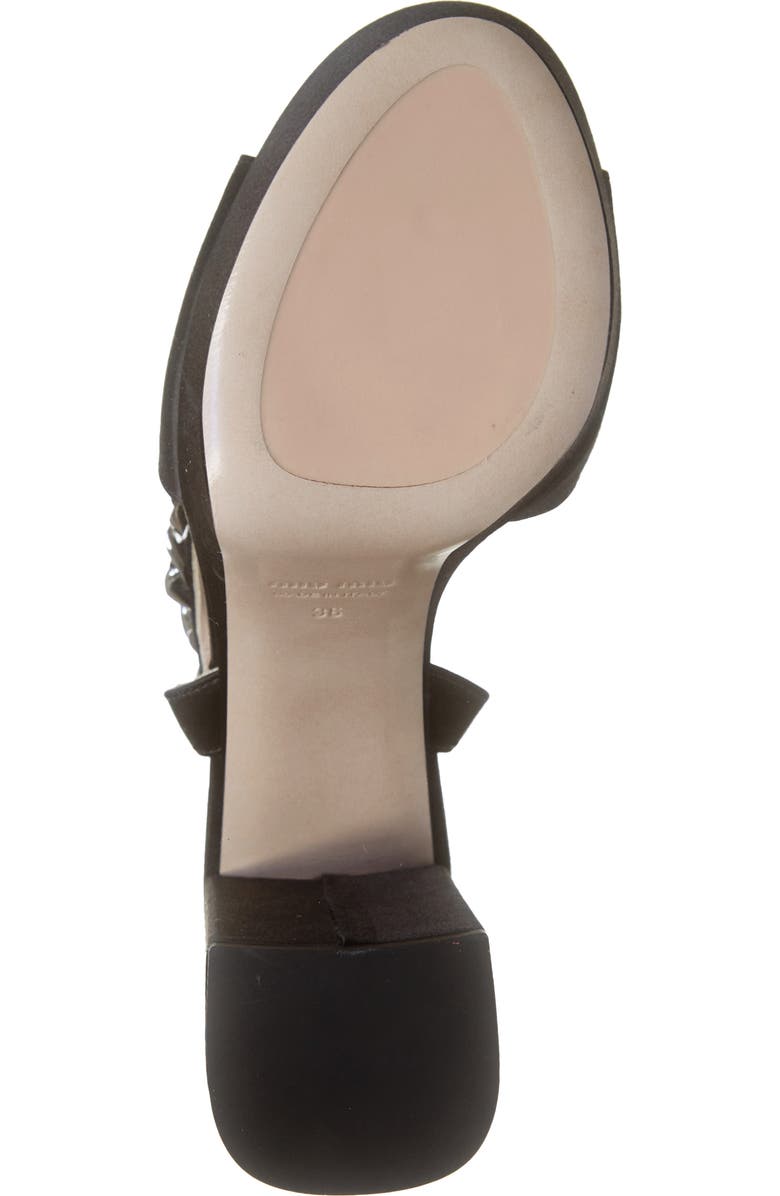 Miu Miu Chain Platform Sandal, Alternate, color,