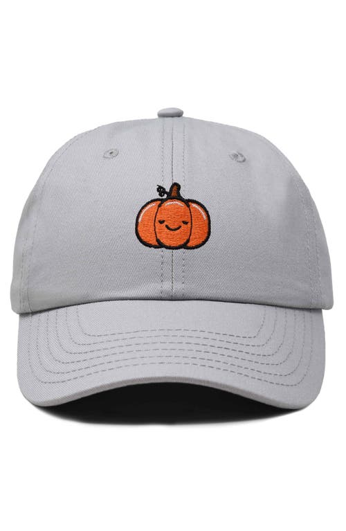 Shop Dalix Baby Pumpkin Embroidered Dad Hat In Gray