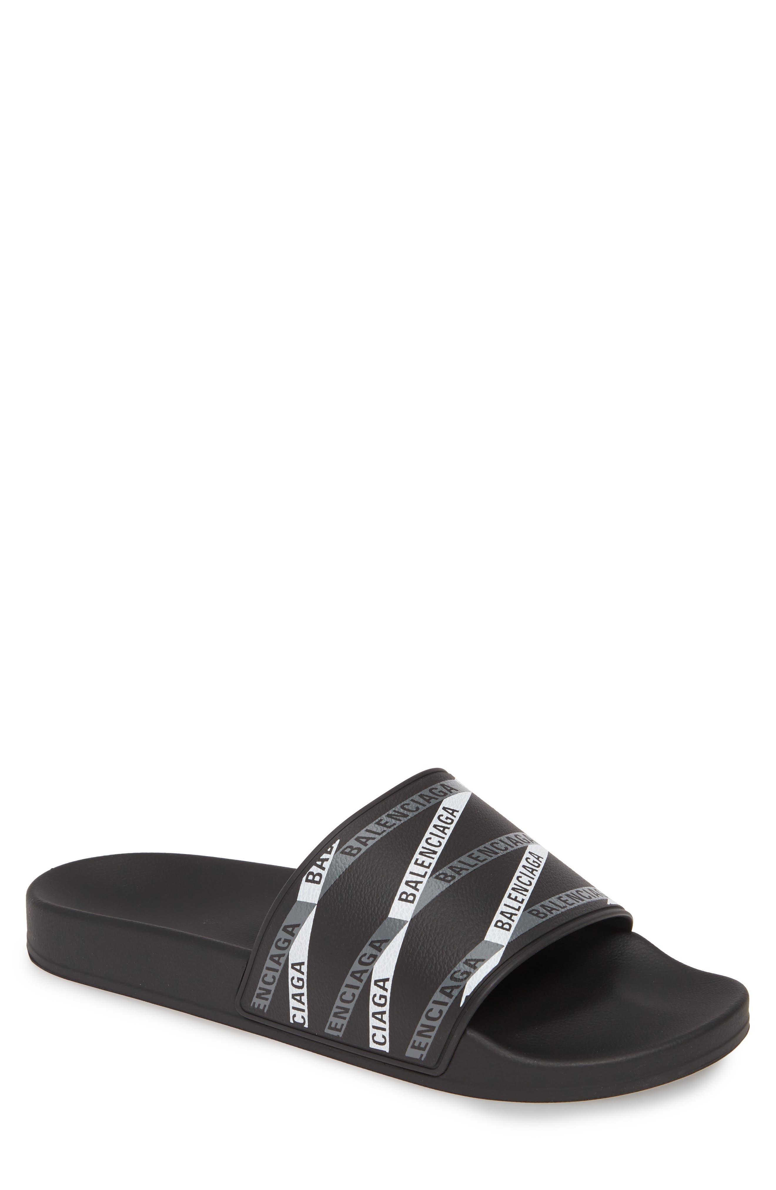 Balenciaga Monogram Slide Sandal, Main, color, 