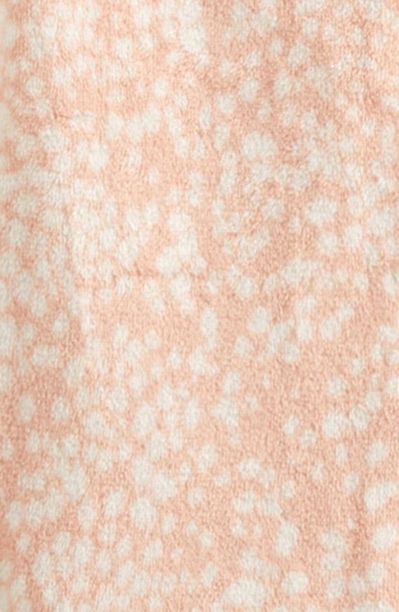 Nordstrom Kids' Hooded Fleece Sleeper Romper, Alternate, color, Light Pink Fawn