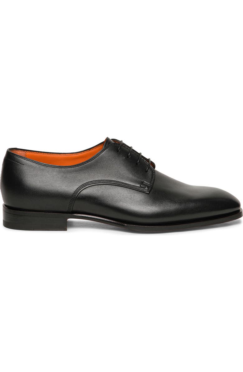 Santoni Archer Derby, Alternate, color, Black