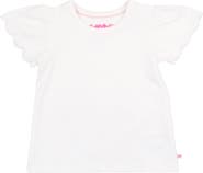 RuffleButts Baby Girls Short Sleeve Scallop Tee