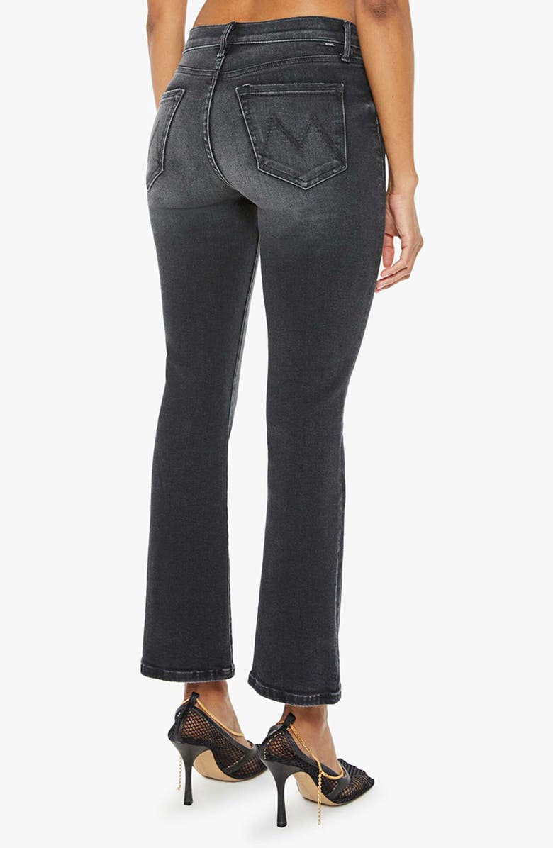 MOTHER The Outsider High Waist Ankle Bootcut Jeans, Alternate, color, Not Today Satan