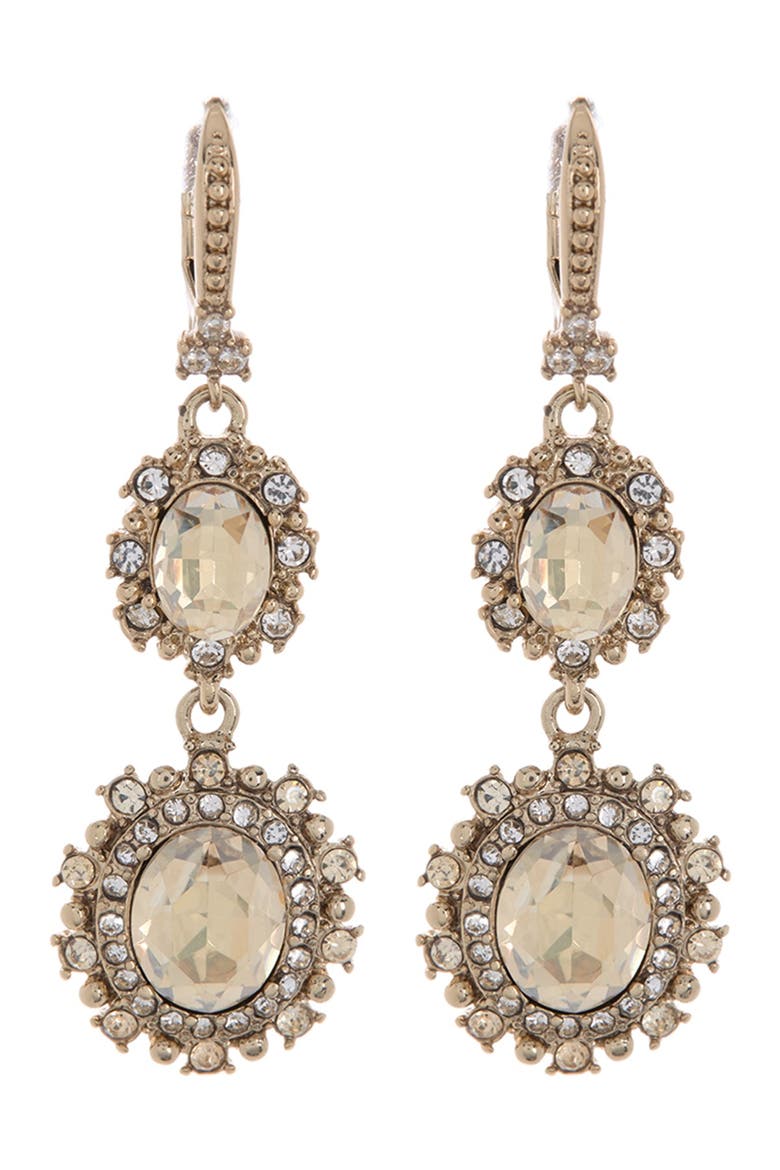 Double Drop Earrings, Alternate, color, GOLD