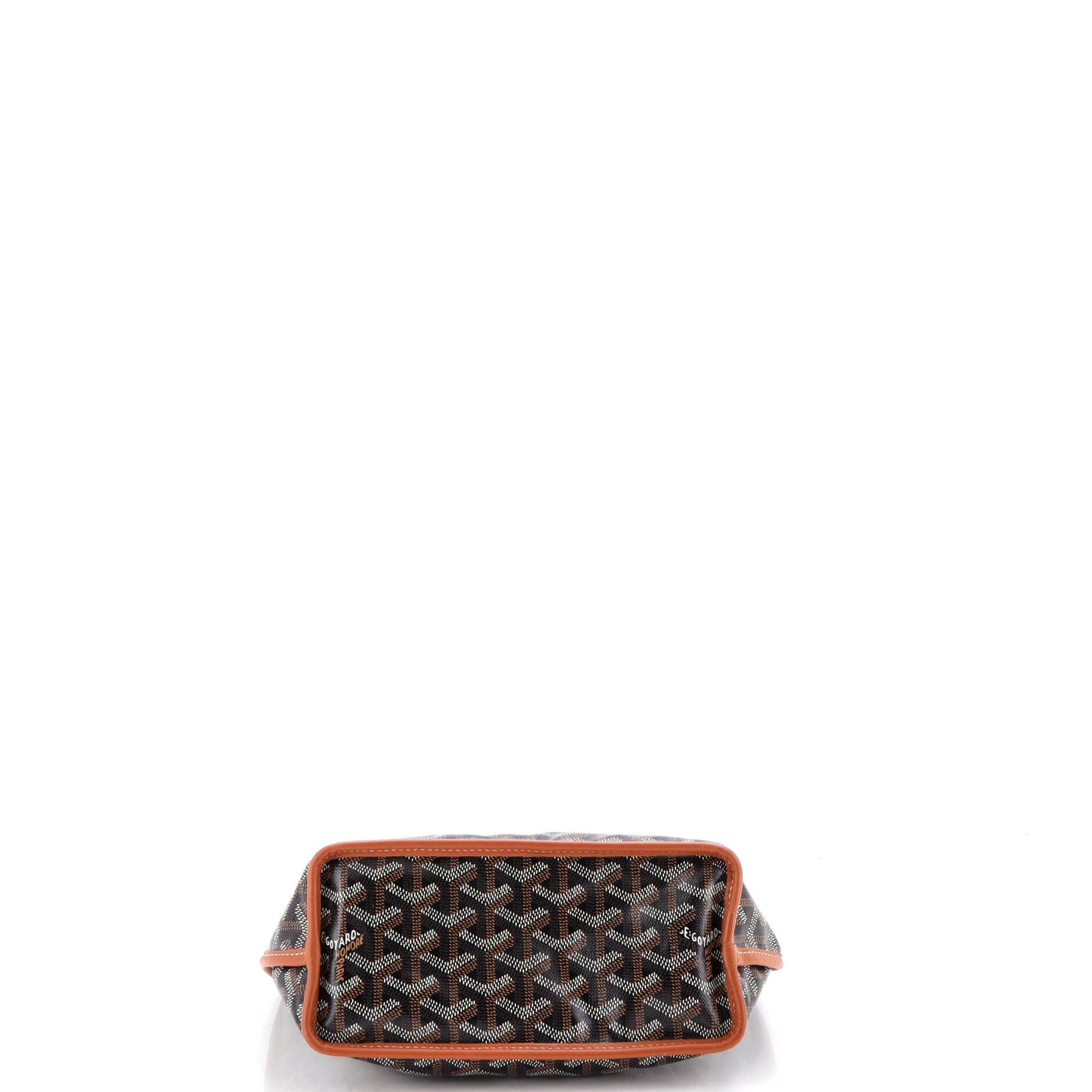 Pre-Owned Goyard Anjou Reversible Tote Coated Canvas Mini, Alternate, color, Brown