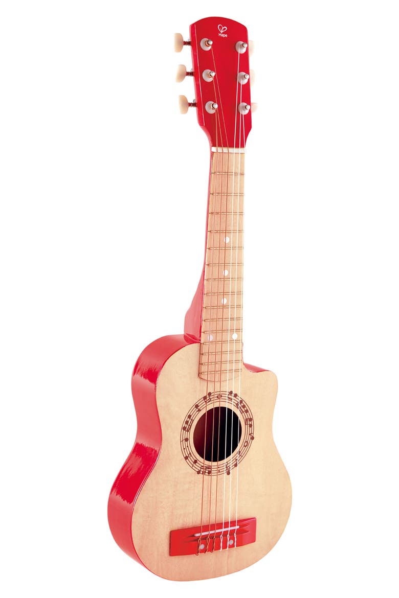 Red Flame Print Toy Guitar, Main, color, MULTIPLECOLOR