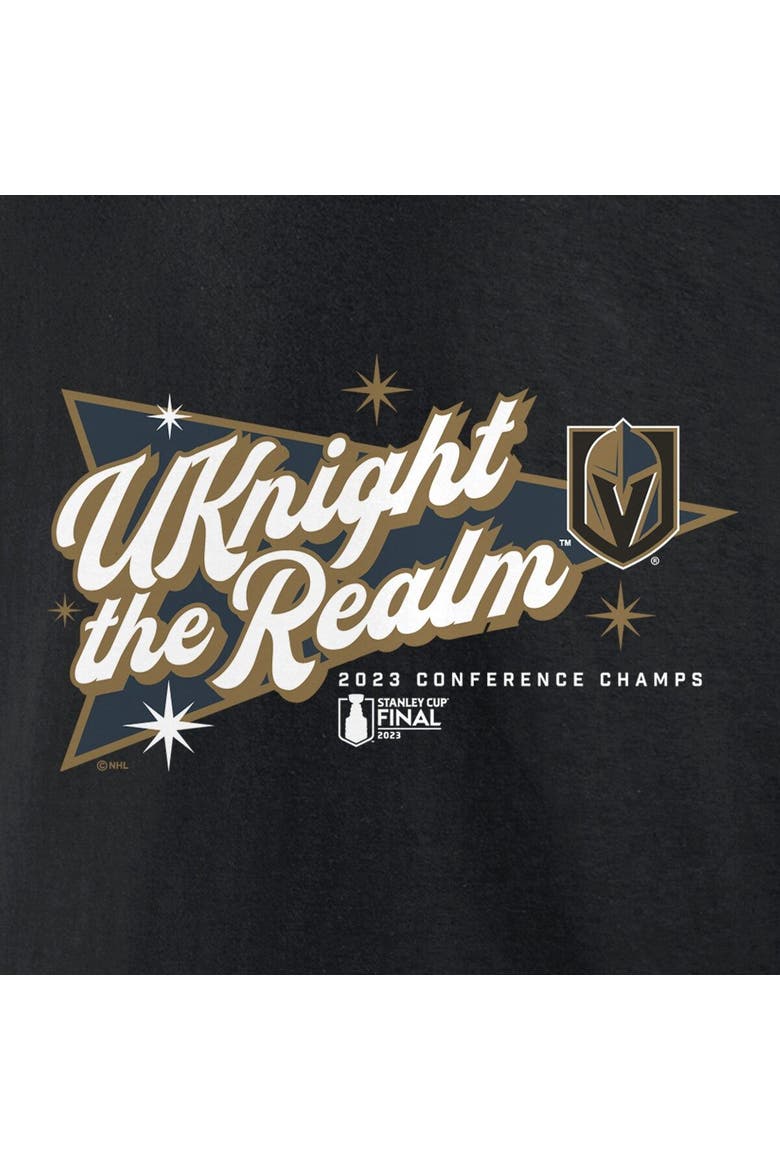 Men's Fanatics Branded  Black Vegas Golden Knights 2023 Western Conference Champions Home Ice T-Shirt, Alternate, color, Black