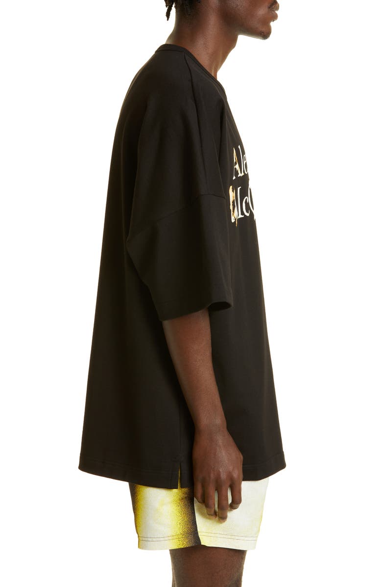 McQueen Men's Oversize Logo Graphic Tee, Alternate, color,