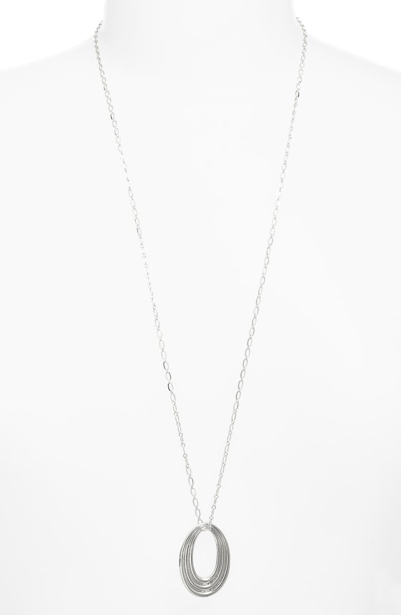Nordstrom Concentric Circle Pendant Necklace, Alternate, color,