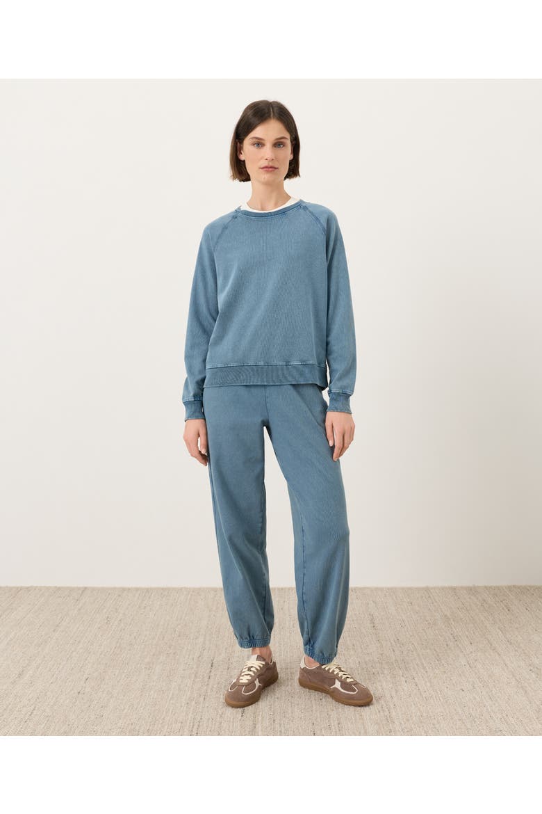 Organic Cotton Weekends Relaxed Sweatpant, Alternate, color, Washed Wedgewood Blue