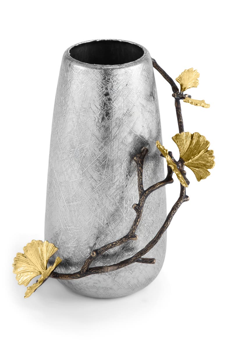 Butterfly Ginkgo Small Vase, Alternate, color, NO COLOR