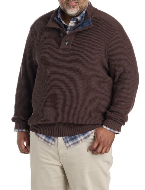 Big & Tall Murphy Textured Mockneck Sweater